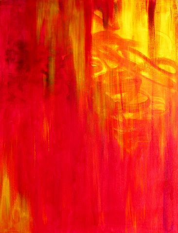Fire : tableau de Sophie Costa, artiste peintre